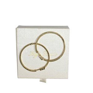 Kaje Studio Soiree Hoops in Gold